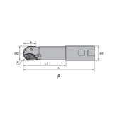 Profile milling BMR03 BMR03-016/020/025/030-XP20/XP25/XP30-M/L - Makotools Industrial Supply Tools for Metal Cutting